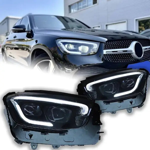 Car Styling Headlights for Benz GLC LED Headlight 2017-2022