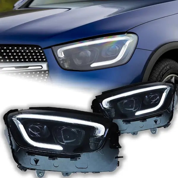 Car Styling Headlights for Benz GLC LED Headlight 2017-2022