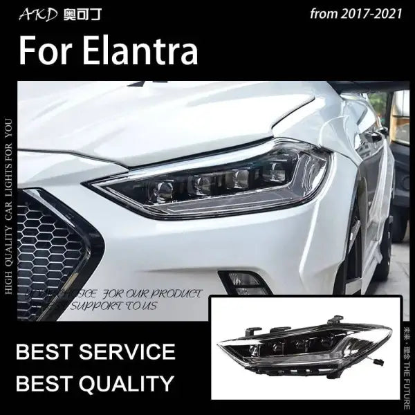 Car Styling Headlights for Elantra LED Headlight 2016-2020