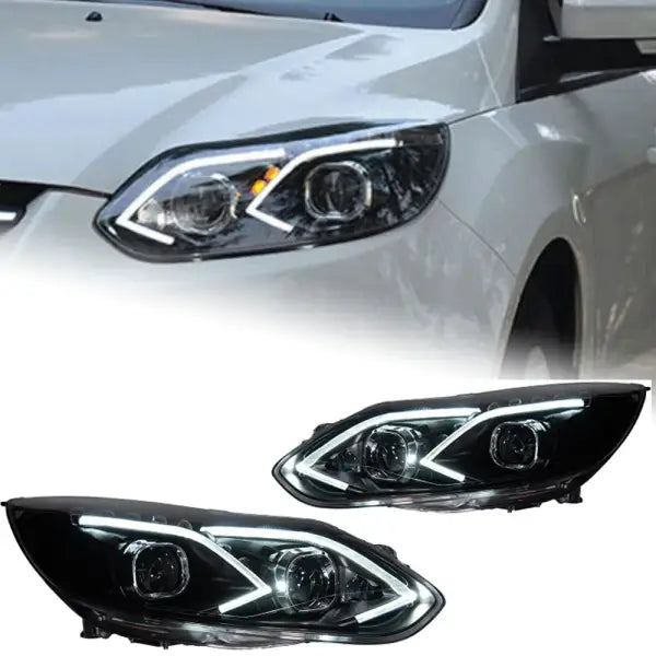 Car Styling Headlights for Ford Focus LED Headlight Projector Lens 2012-2014 Focus 3 DRL Head Lamp Automotive