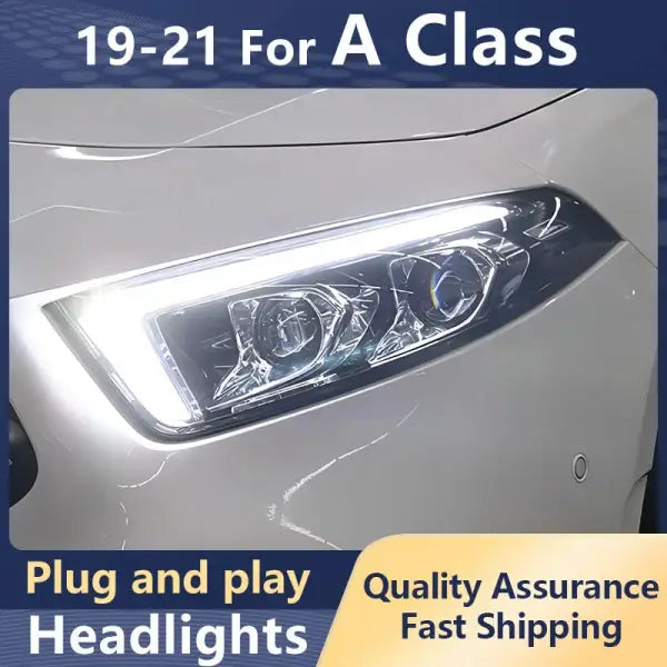 Car Styling Headlights for Mercedes-Benz a Class 2019-2021 A180 A200 W177 All LED DRL Dynamic Turn Signal Head Lamps