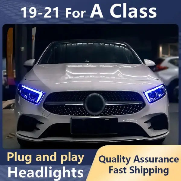 Car Styling Headlights for Mercedes-Benz a Class 2019-2021 A180 A200 W177 All LED DRL Dynamic Turn Signal Head Lamps