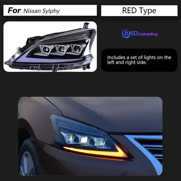 Car Styling Headlights for Nissan Sylphy Sentra LED