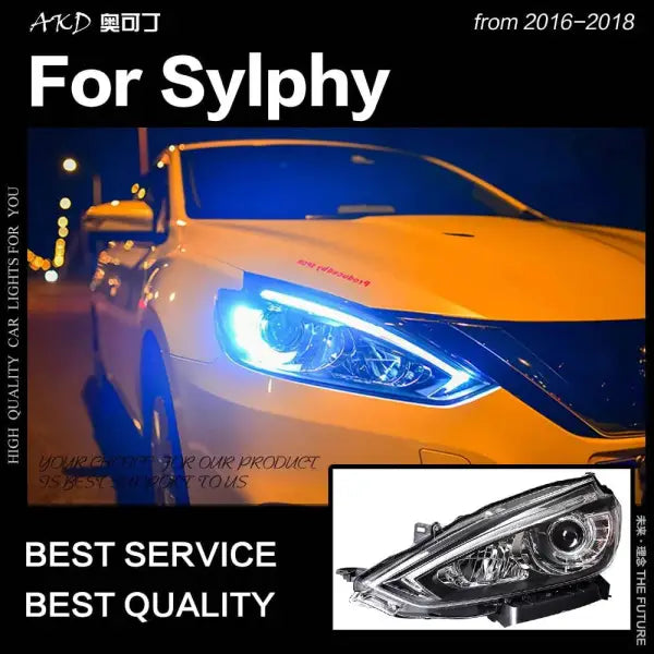 Car Styling Headlights for Nissan Sylphy Sentra LED