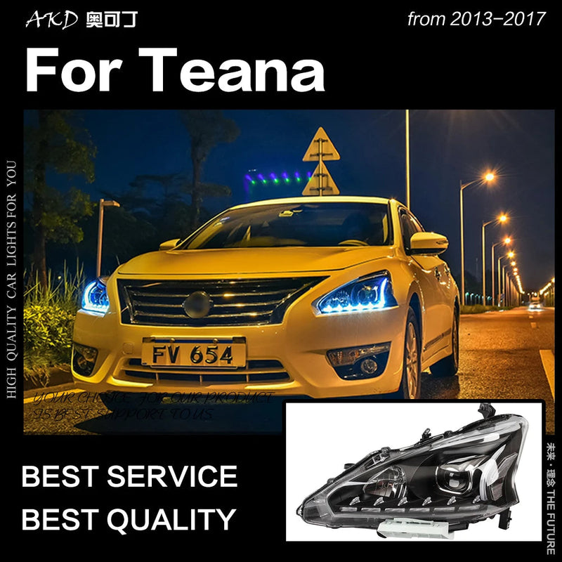 Car Styling Headlights for Nissan Teana Altima LED Headlight 2013-2017 DRL Hid Option Head Lamp Angel Eye Beam