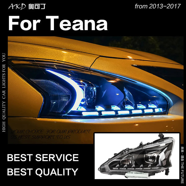 Car Styling Headlights for Nissan Teana Altima LED Headlight 2013-2017 DRL Hid Option Head Lamp Angel Eye Beam