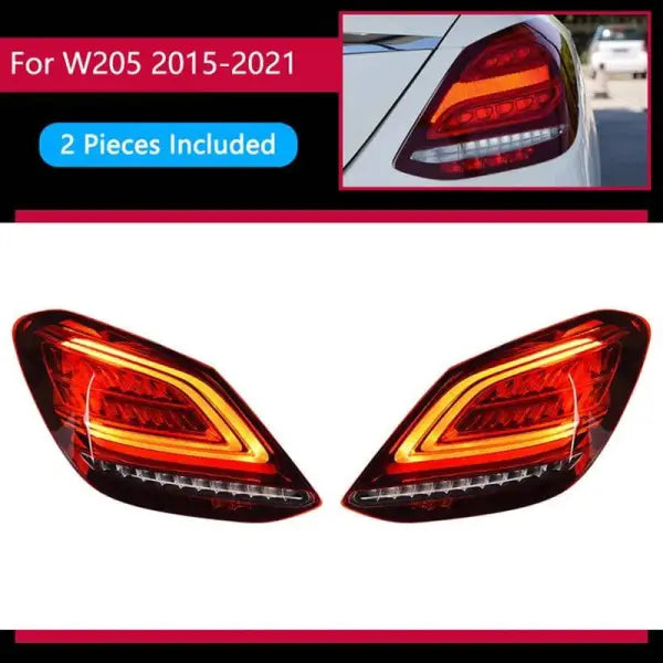 Car Styling Lights for Benz W205 LED Tail Lihgt 2014-2019