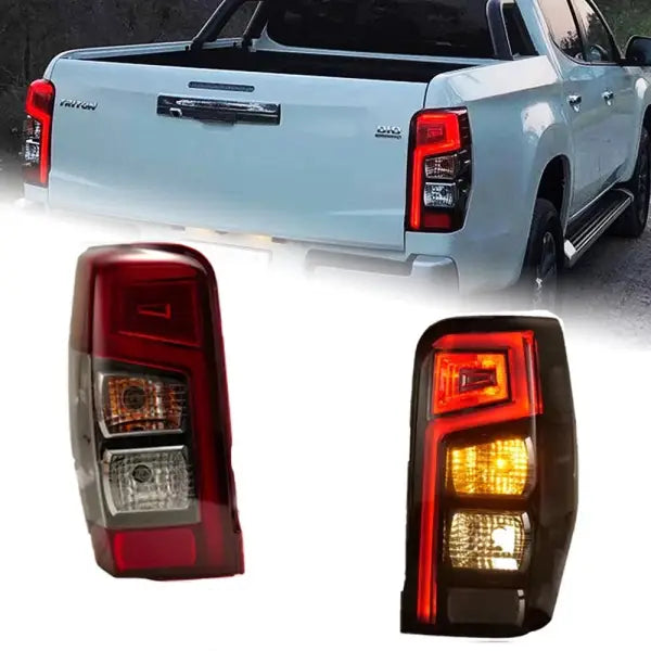 Car Styling for Mitsubishi Triton L200 LED Tail Light 2019-2023 Triton Rear Fog Brake Turn Signal Auto Accessories