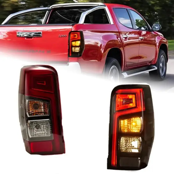 Car Styling for Mitsubishi Triton L200 LED Tail Light 2019-2023 Triton Rear Fog Brake Turn Signal Auto Accessories