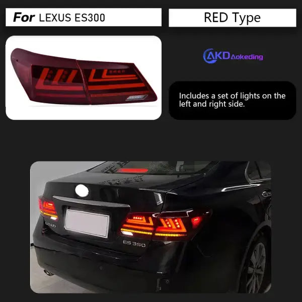 Car Styling Tail Lamp for Lexus ES240 Tail Lights 2006-2012 ES300 LED Tail Light ES350 DRL Signal Brake Reverse