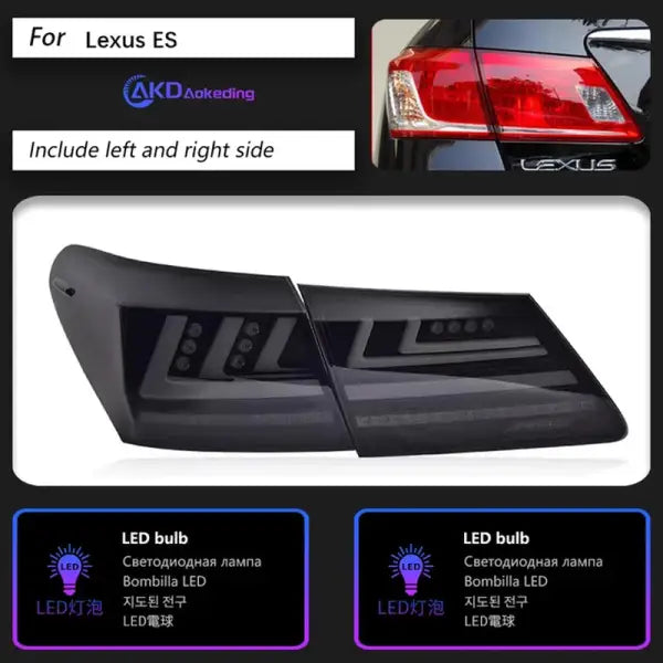 Car Styling Tail Lamp for Lexus ES240 Tail Lights 2006-2012 ES300 LED Tail Light ES350 DRL Signal Brake Reverse