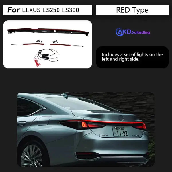 Car Styling Tail Lamp for Lexus ES250 Tail Lights 2018-2021 ES300 LED Tail Light ES350 DRL Signal Brake Reverse