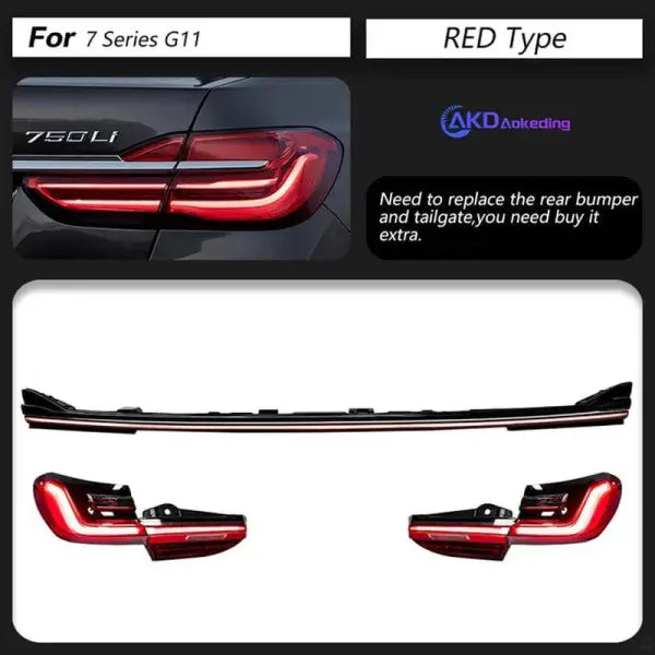 Car Styling Tail lamp light for 7 Series G11 G02 Tail