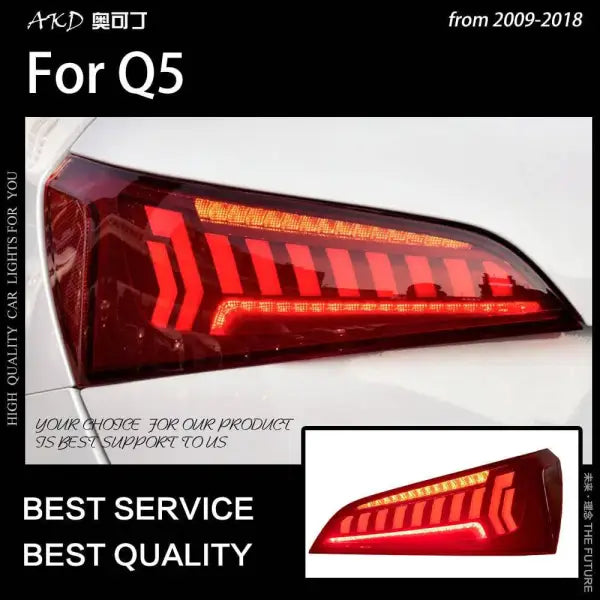 Car Styling Tail lamp light for Audi Q5 Tail Lights