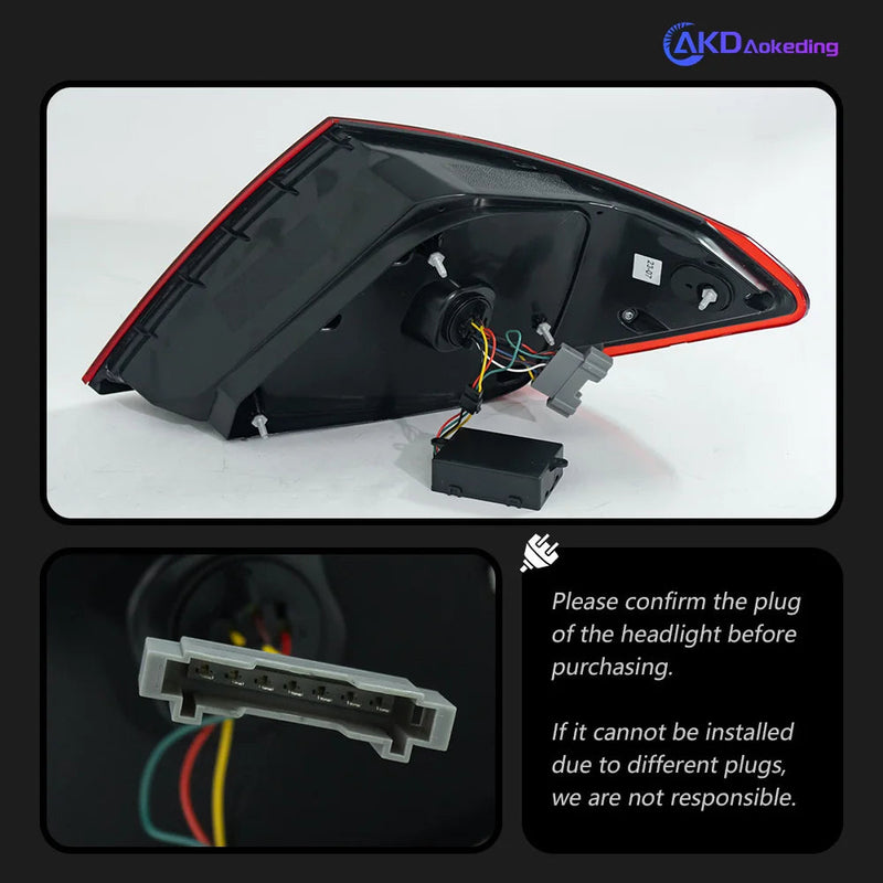 Car Styling Tail Lamp for Benz W204 Tail Lights 2007-2013 Maybach Style LED DRL Turn Signal Brake Reverse