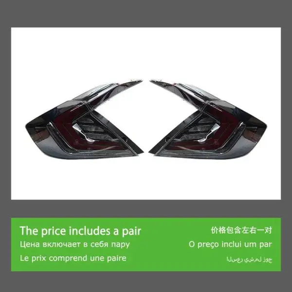 Car Styling Tail lamp light for Civic Tail Light 2017-2020