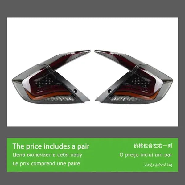 Car Styling Tail lamp light for Civic Tail Lights 2017-2020