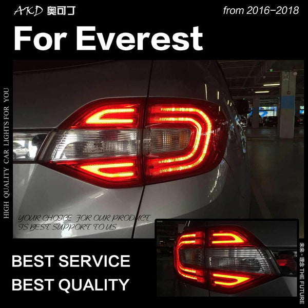 Car Styling Tail Lamp for Ford Everest LED Tail Light 2016-2018 Endeavour Rear Lamp LED DRL Brake Reverse