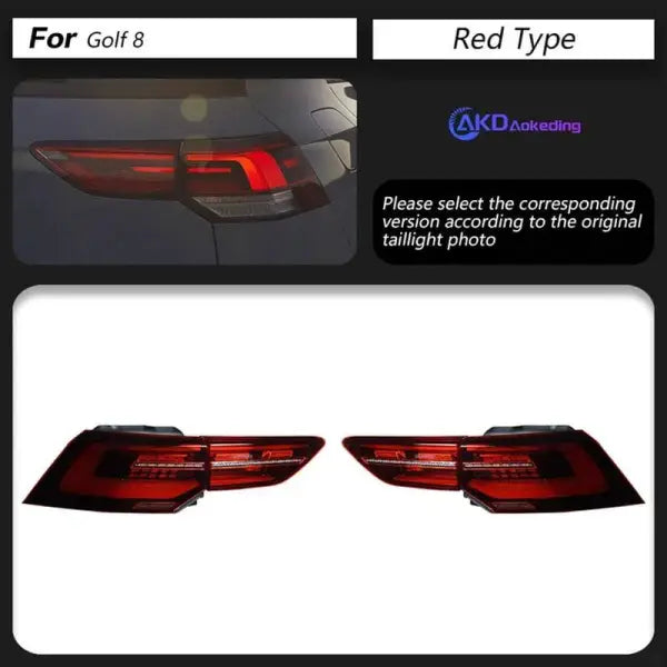 Car Styling Tail lamp light for Golf 8 Tail Lights