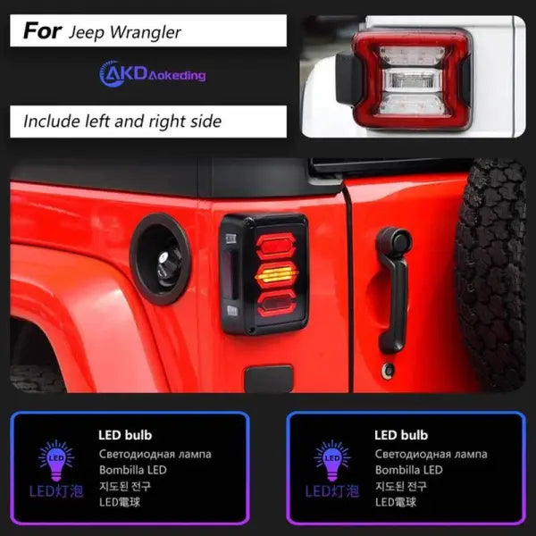 Car Styling Tail lamp light for Jeep Wrangler Tail Lights