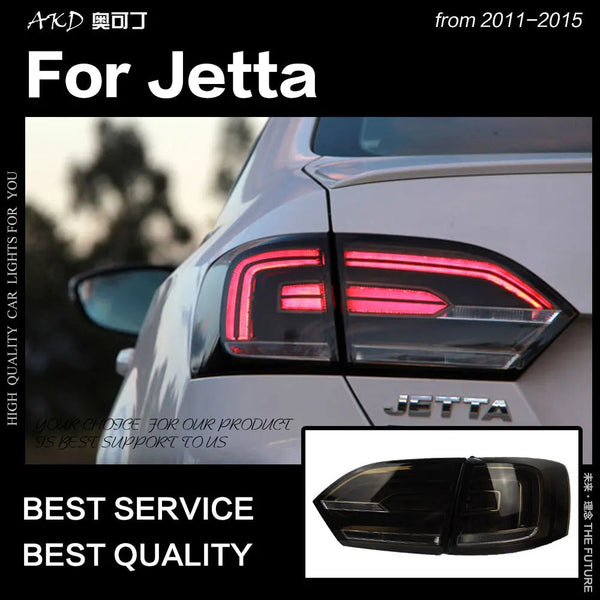 Car Styling Tail Lamp for Jetta Tail Lights 2011-2014 Jetta Mk6 LED Tail Light DRL Turn Signal Brake Reverse