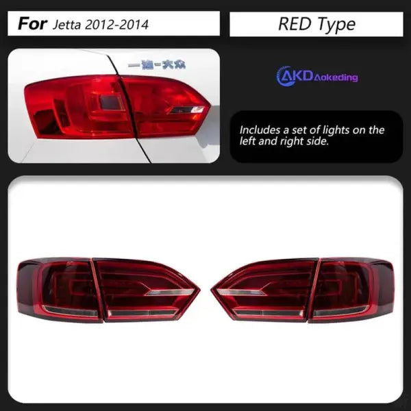 Car Styling Tail lamp light for Jetta Tail Lights 2011-2014