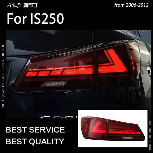 Car Styling Tail lamp light for Lexus IS250 Tail Lights