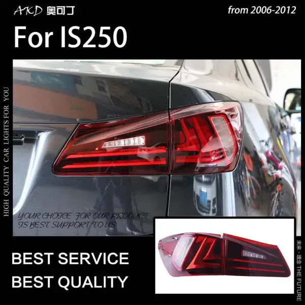 Car Styling Tail lamp light for Lexus IS250 Tail Lights