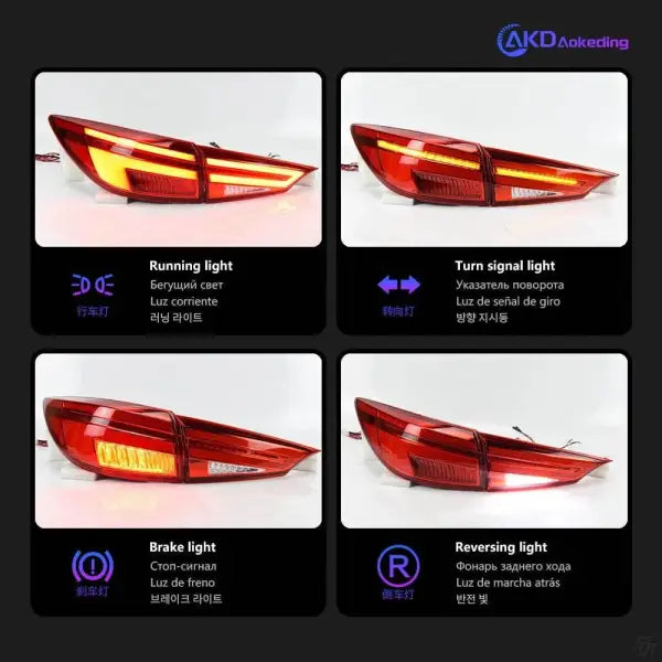 Car Styling Tail lamp light for Mazda 3 Axela LED Tail