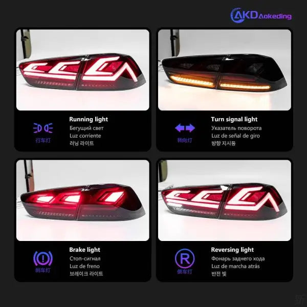 Car Styling Tail lamp light for Mitsubishi Lancer LED Tail