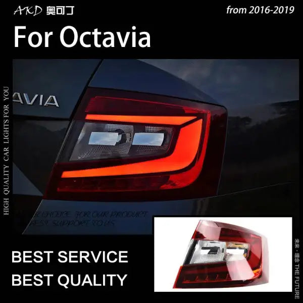 Car Styling Tail lamp light for Octavia Tail Light