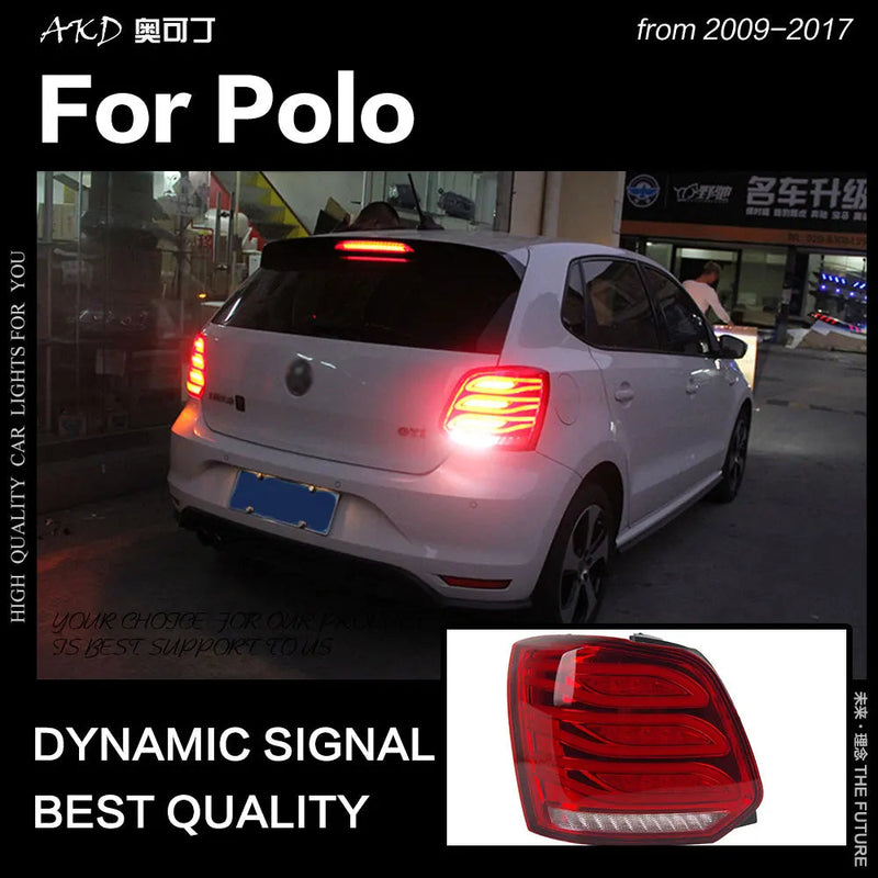 Car Styling Tail Lamp for Polo LED Tail Light 2009-2017 Polo Tail Lighs LED DRL Dynami Signal Brake Reverse