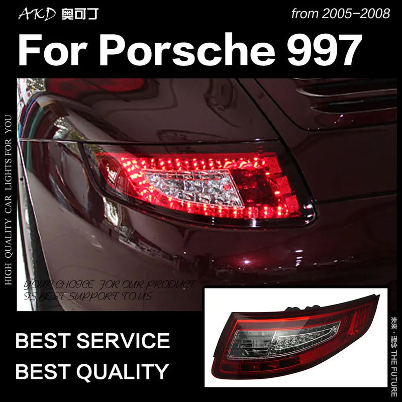 Car Styling Tail Lamp for Porsche 997 Tail Lights 2005-2008 911 LED Tail Light DRL Brake Reverse