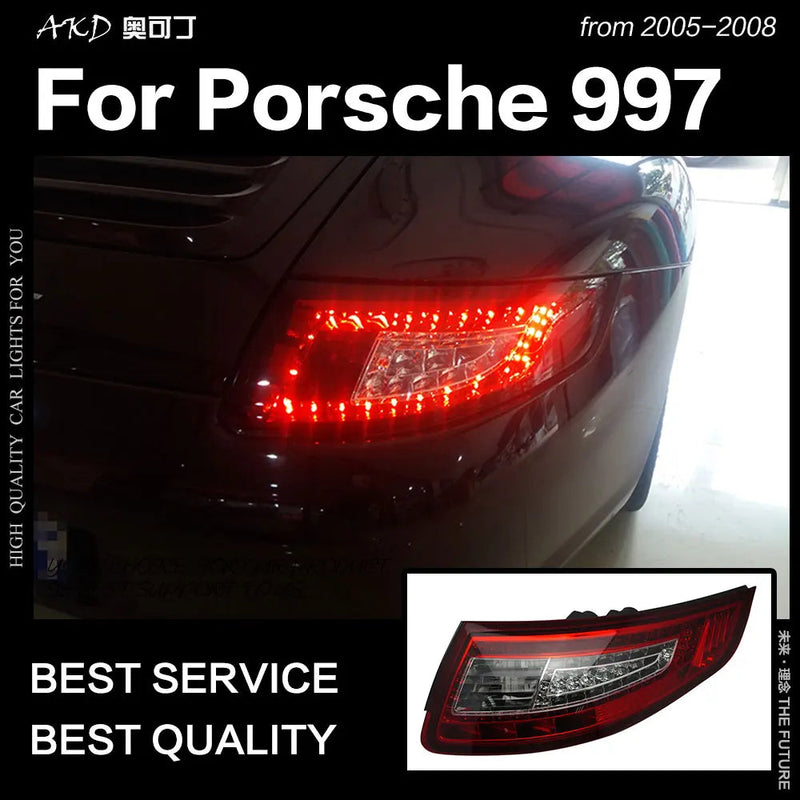 Car Styling Tail Lamp for Porsche 997 Tail Lights 2005-2008 911 LED Tail Light DRL Brake Reverse