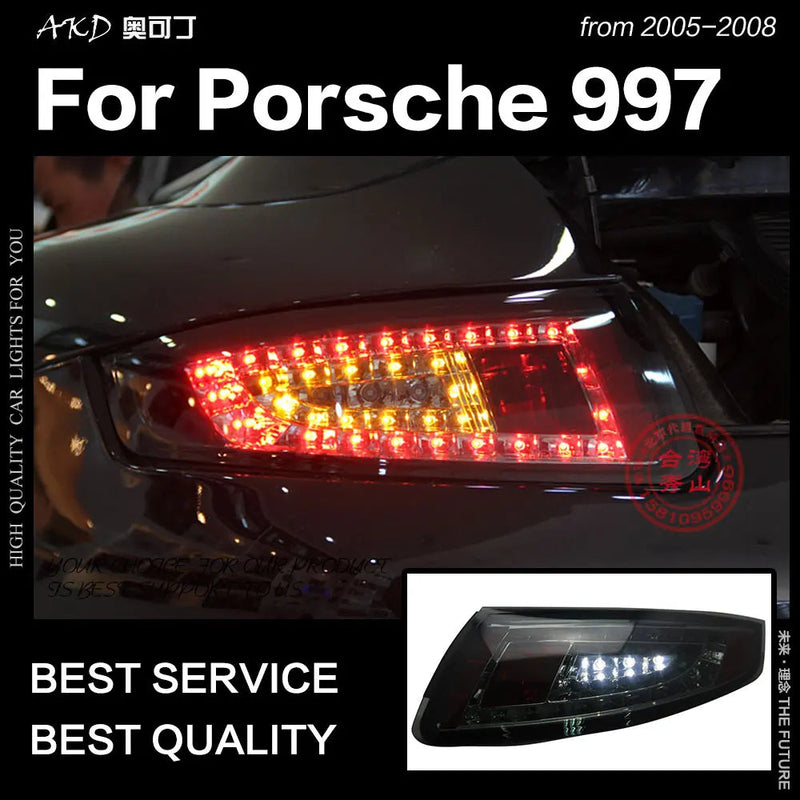 Car Styling Tail Lamp for Porsche 997 Tail Lights 2005-2008 911 LED Tail Light DRL Brake Reverse