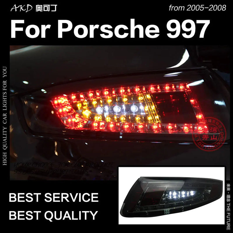 Car Styling Tail Lamp for Porsche 997 Tail Lights 2005-2008 911 LED Tail Light DRL Brake Reverse