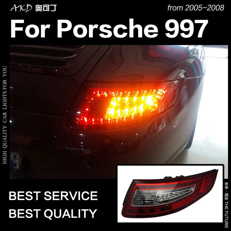 Car Styling Tail Lamp for Porsche 997 Tail Lights 2005-2008 911 LED Tail Light DRL Brake Reverse