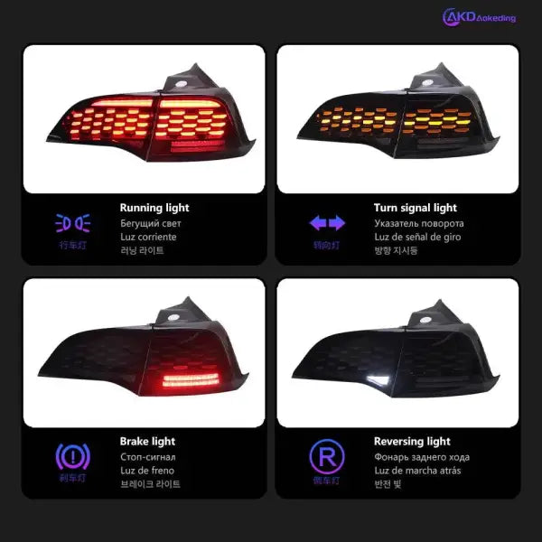 Car Styling Tail lamp light for Tesla Model 3 Tail Lights