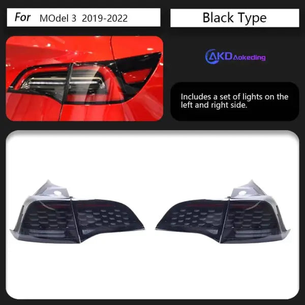 Car Styling Tail lamp light for Tesla Model 3 Tail Lights