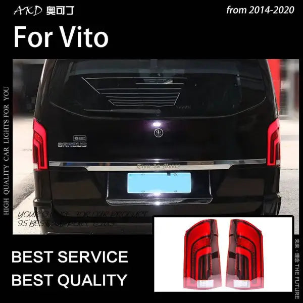 Car Styling Tail lamp light for Vito Tail Lights 2014-2020