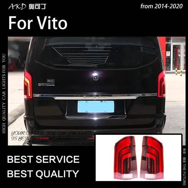 Car Styling Tail lamp light for Vito Tail Lights 2014-2020