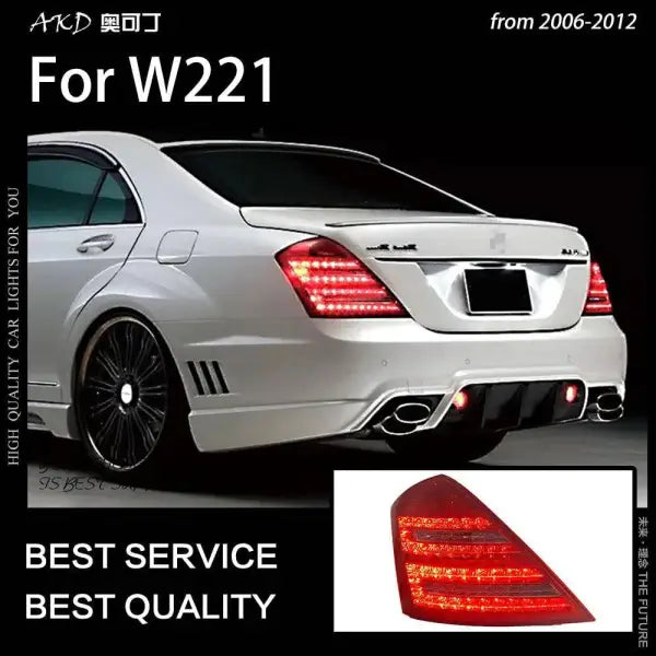 Car Styling Tail lamp light for W221 Tail Lights 2006-2012