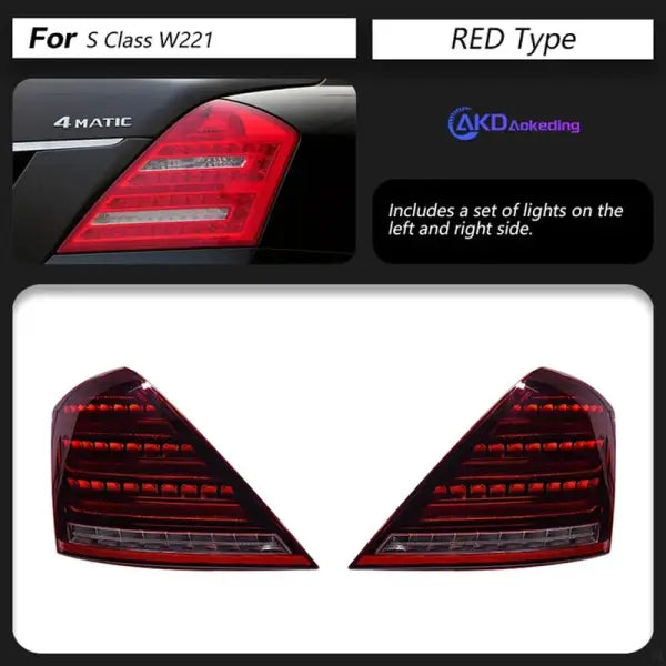 Car Styling Tail lamp light for W221 Lights 2006 - 2013