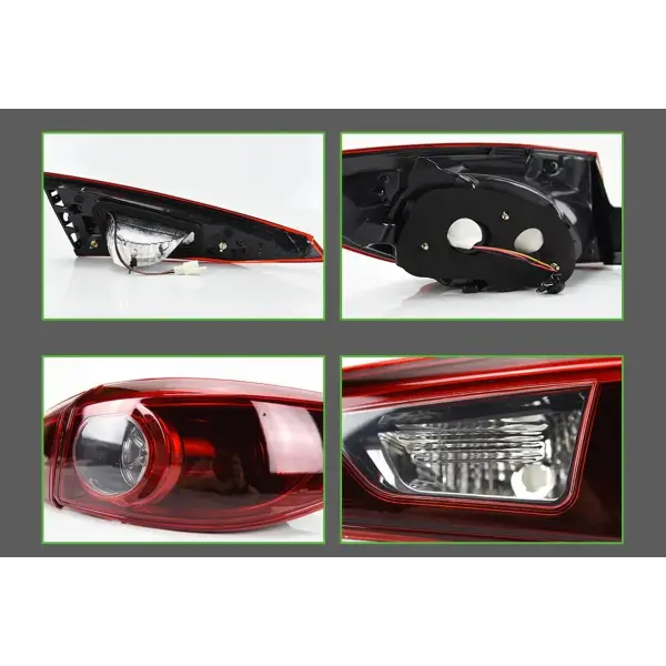 Car Styling Tail Lamp for Mazda 3 Axela LED Tail Light 2014-2018 Mazda 3 Rear Fog Brake Turn Signal Auto Accessories