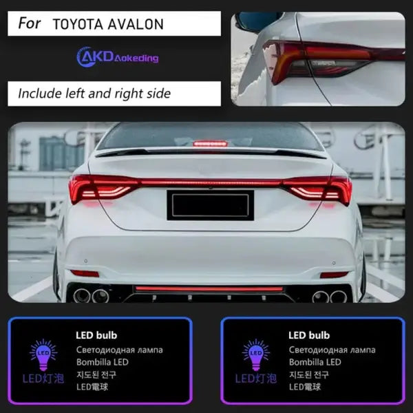 Car Styling Tail Lamp for Toyota Avalon Tail Lights 2018-2023 Avalon LED Tail Light Dynamic Signal Rear Lamp Auto Accesories