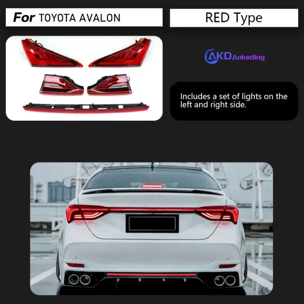 Car Styling Tail Lamp for Toyota Avalon Tail Lights 2018-2023 Avalon LED Tail Light Dynamic Signal Rear Lamp Auto Accesories