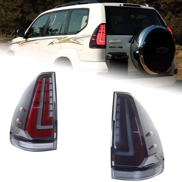 Car Styling Tail Light for Land Cruise Prado 2700 4000 Tail Lights 2003-2009 LED Tail Lamp GX460 DRL Signal