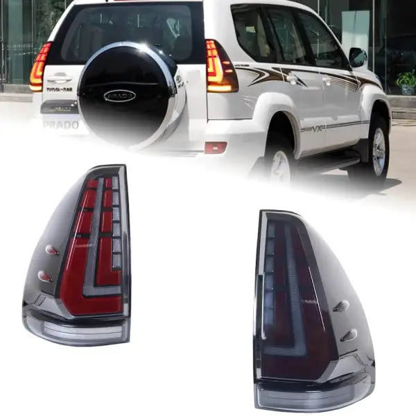 Car Styling Tail Light for Land Cruise Prado 2700 4000 Tail Lights 2003-2009 LED Tail Lamp GX460 DRL Signal