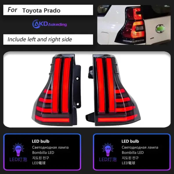 Car Styling Tail Light for Prado 2700 4000 Tail Lights 2010-2020 TX GX LED Tail Lamp GX460 DRL Signal