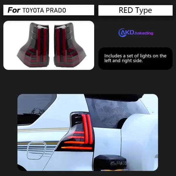 Car Styling Tail Light for Prado 2700 4000 Tail Lights 2010-2020 TX GX LED Tail Lamp GX460 DRL Signal